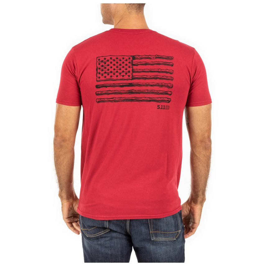 41280ADD AMERICAN FLAG STICKS TEE